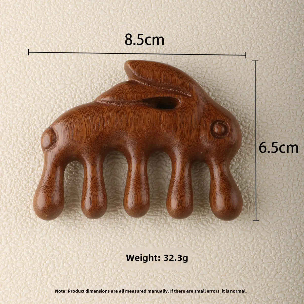 Wooden Scalp Massage Comb for Meridian Unblocking, 9.2cm x 5.8cm - Image 19