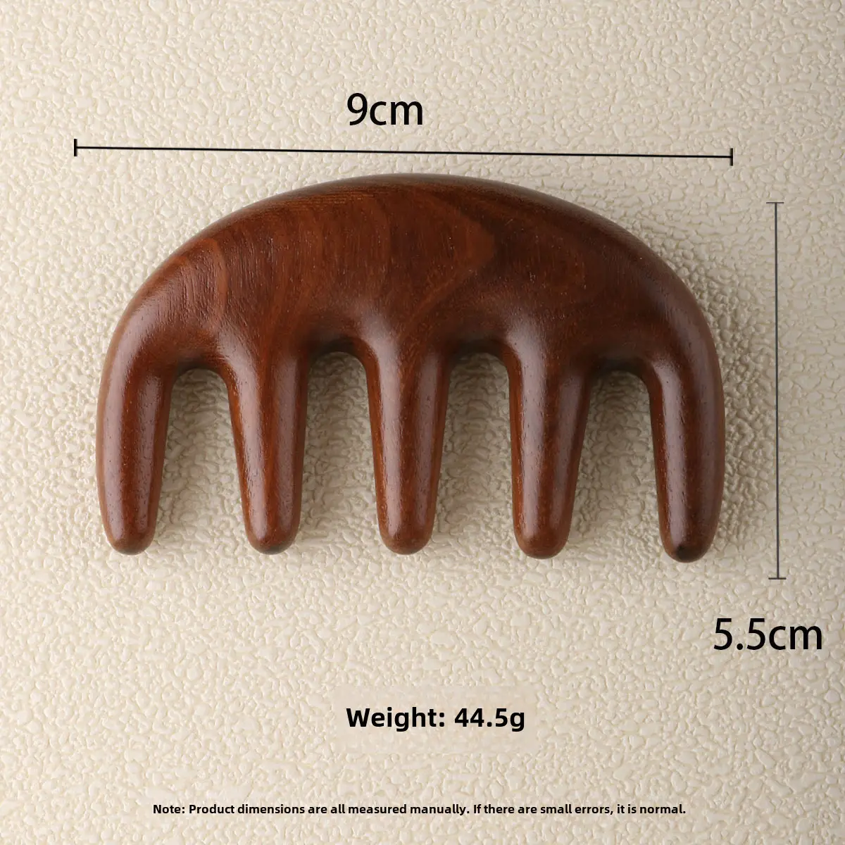 Wooden Scalp Massage Comb for Meridian Unblocking, 9.2cm x 5.8cm - Image 21