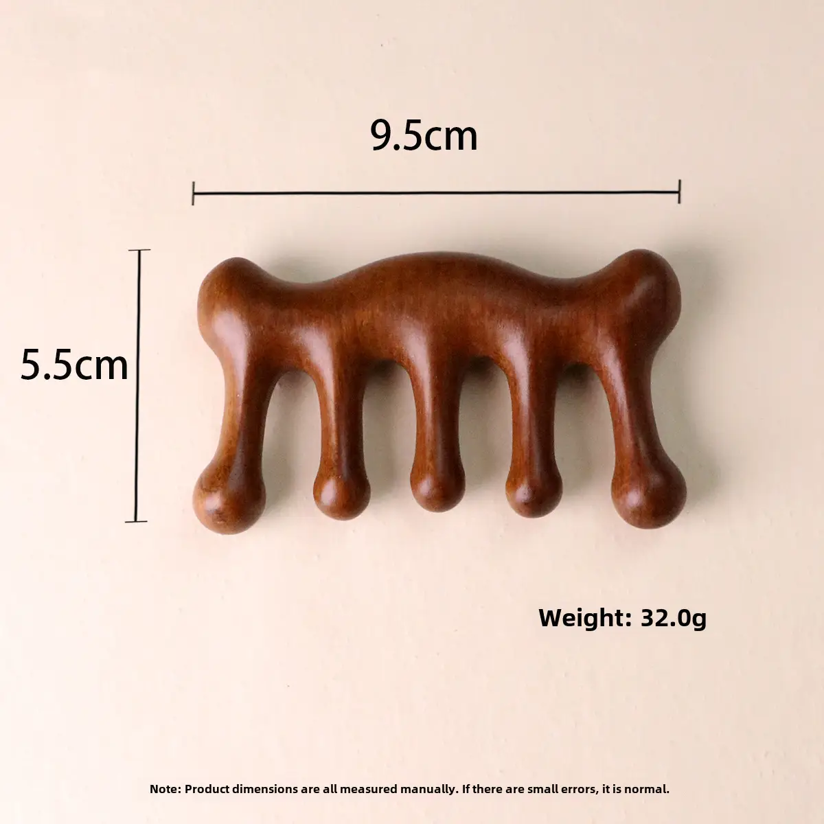 Wooden Scalp Massage Comb for Meridian Unblocking, 9.2cm x 5.8cm - Image 23