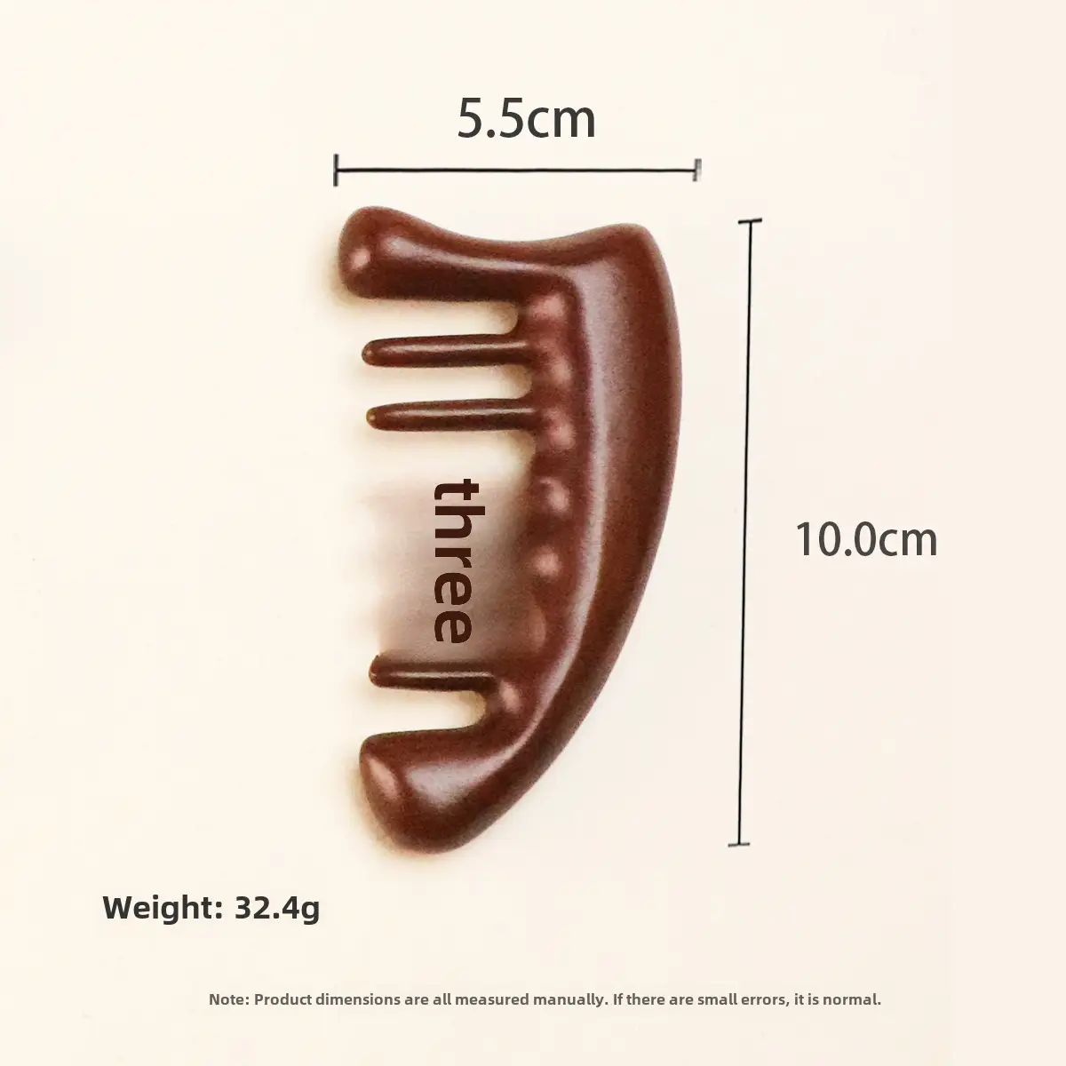Wooden Scalp Massage Comb for Meridian Unblocking, 9.2cm x 5.8cm - Image 28