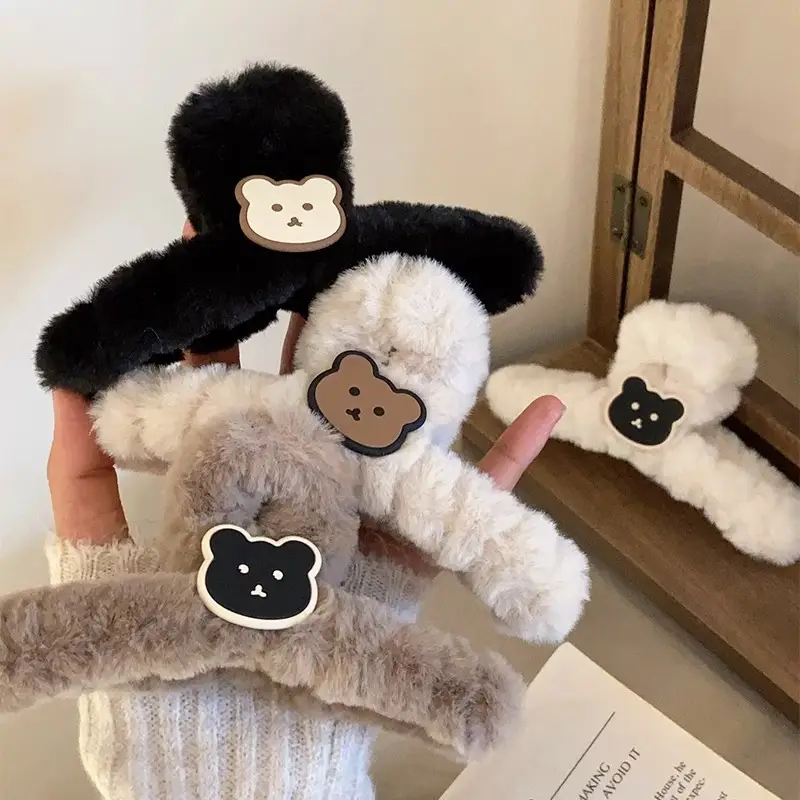 Cute Plush Bear Clip Hair Accessories for Girls - Image 8