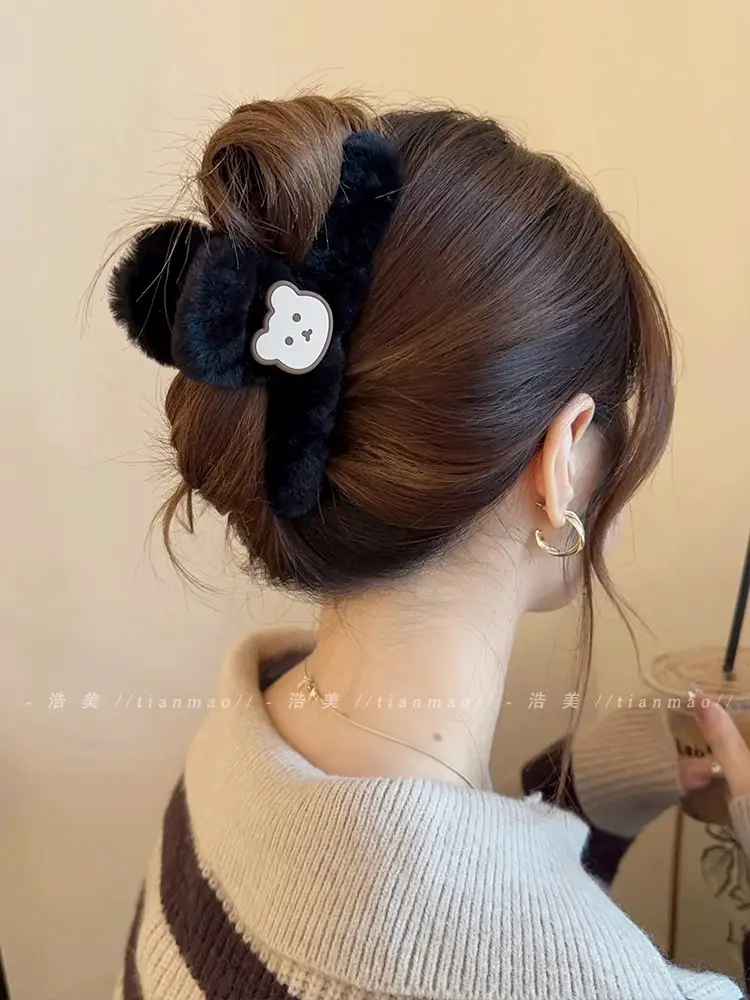 Cute Plush Bear Clip Hair Accessories for Girls — feature 6