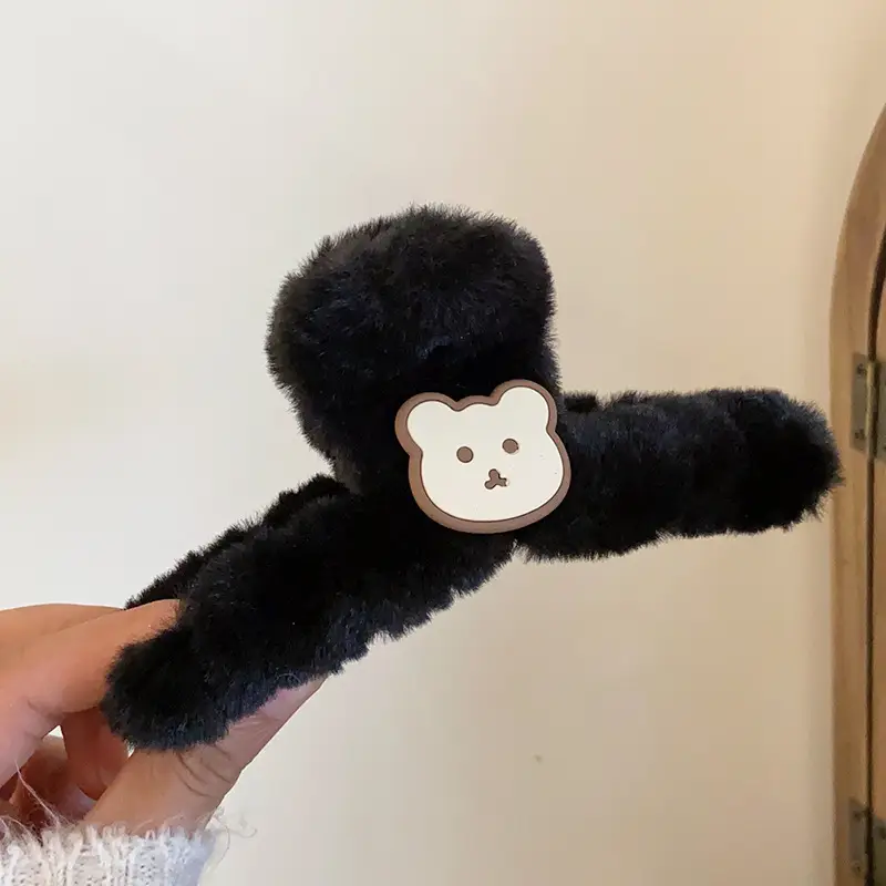 Cute Plush Bear Clip Hair Accessories for Girls - Image 4