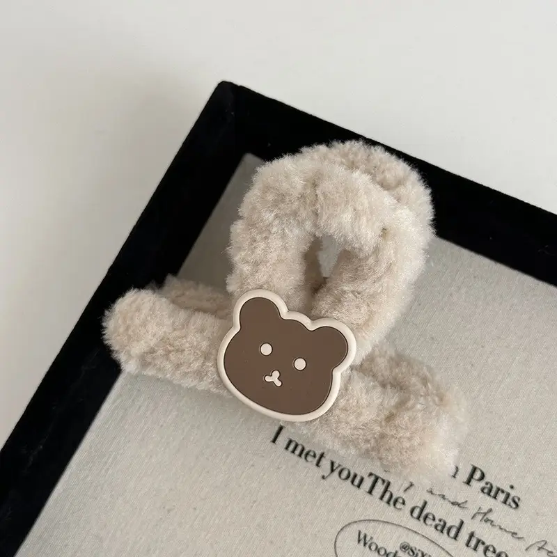 Cute Plush Bear Clip Hair Accessories for Girls - Image 5