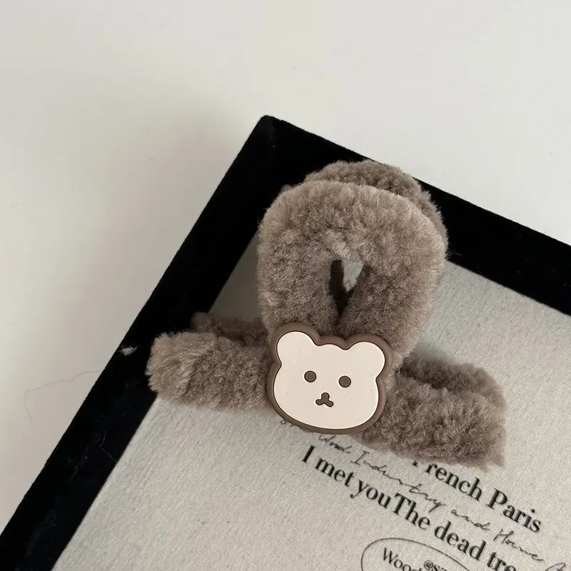Cute Plush Bear Clip Hair Accessories for Girls - Image 6