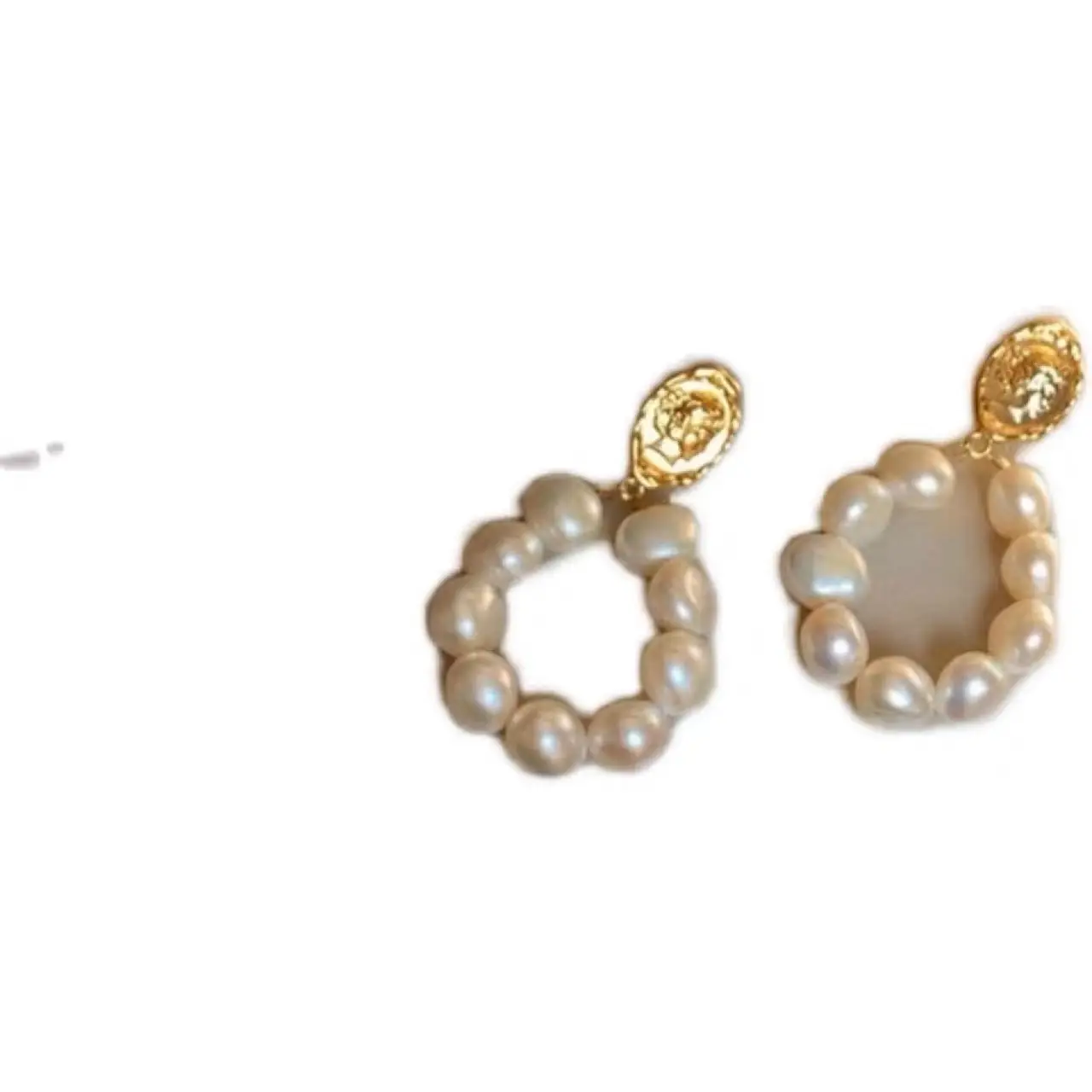 Vintage Pearl Earrings Silver Pin French Retro Design - Image 5