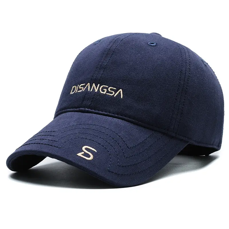 Di Sang Sa Korean Style Black Baseball Cap with Embroidery - Image 2
