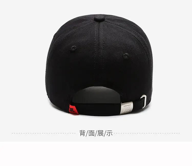 Di Sang Sa Korean Style Black Baseball Cap with Embroidery — feature 13