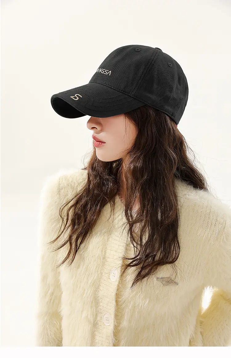 Di Sang Sa Korean Style Black Baseball Cap with Embroidery — feature 22