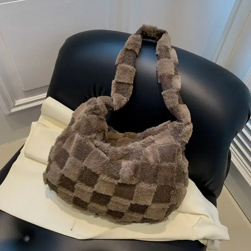 White Braided Shoulder Bag for Women - Image 7