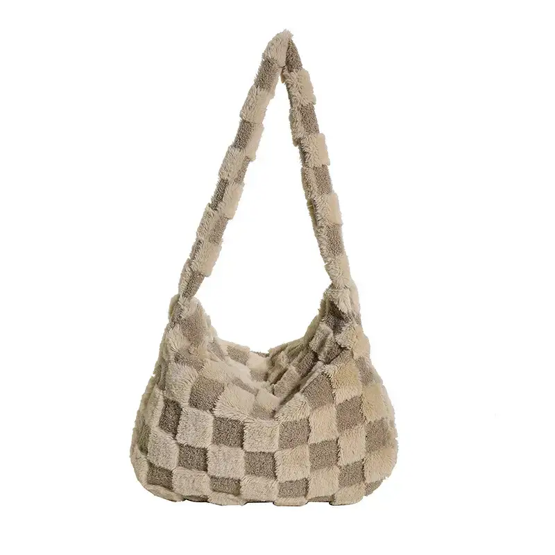 White Braided Shoulder Bag for Women - Image 2