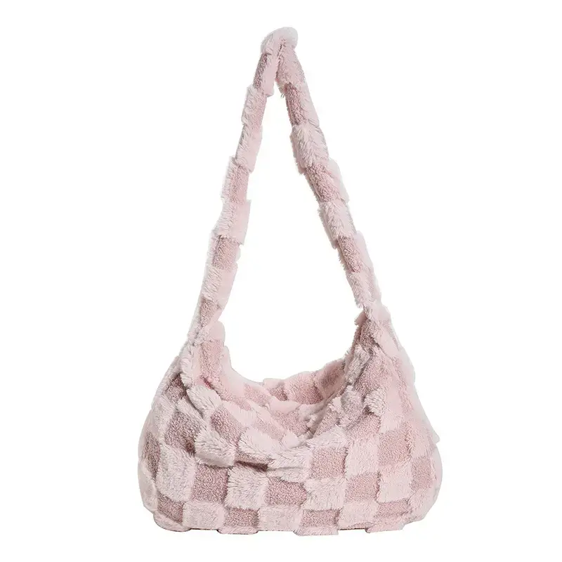 White Braided Shoulder Bag for Women - Image 4