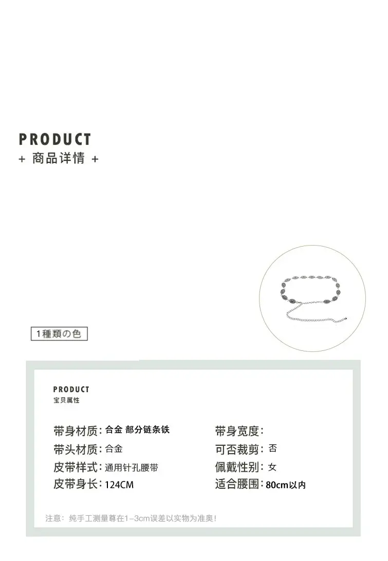 Black Belt Belt 2024 New All-match Jeans Accessories High-end Niche Design Waist Chain Trendy β feature 2