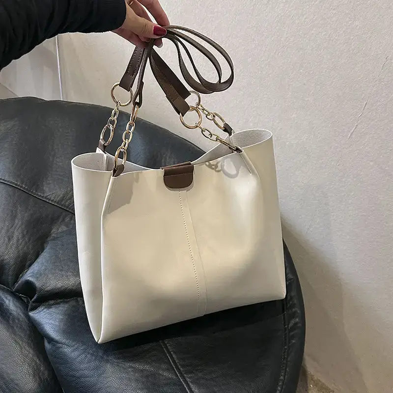 Korean Style Brown Tote Bag 2023 Autumn New - Image 6