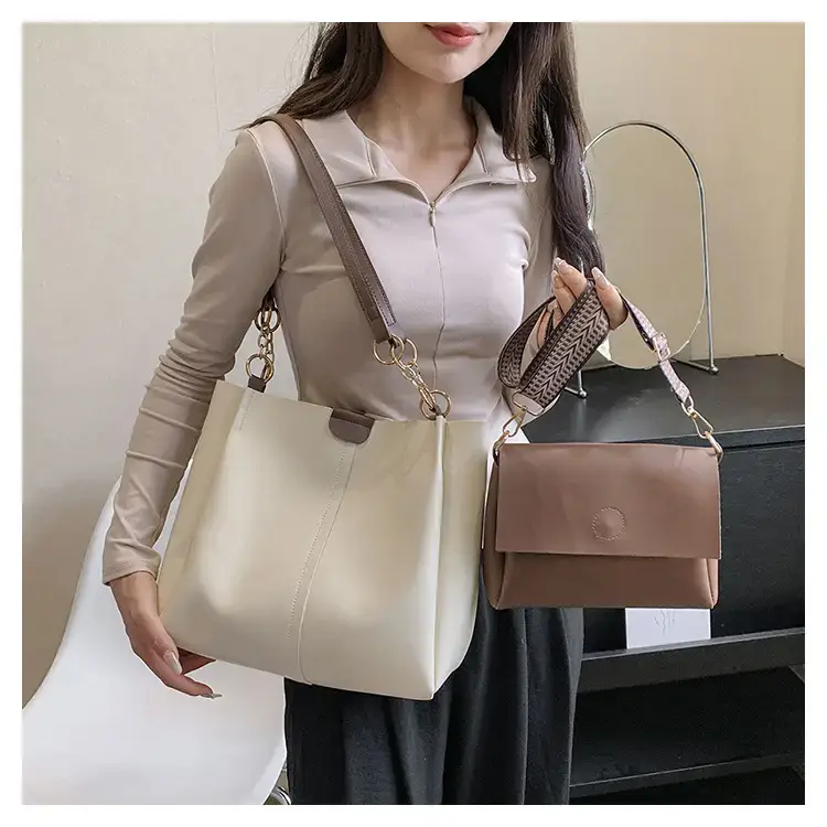 Korean Style Brown Tote Bag 2023 Autumn New — feature 13