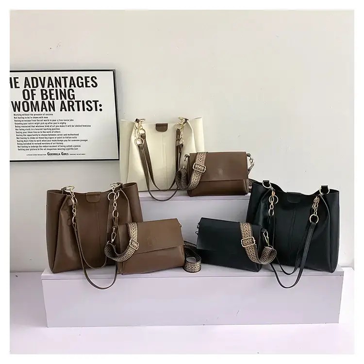 Korean Style Brown Tote Bag 2023 Autumn New — feature 24