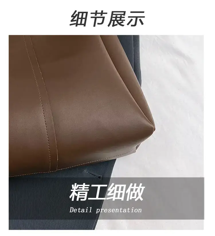 Korean Style Brown Tote Bag 2023 Autumn New — feature 3