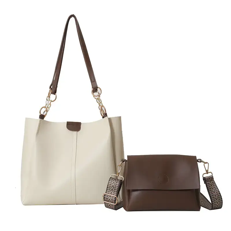 Korean Style Brown Tote Bag 2023 Autumn New - Image 3