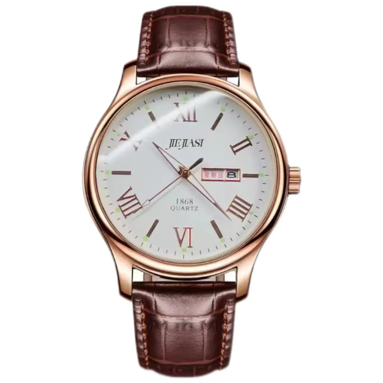 Jiejias Waterproof Men's Quartz Watch with Live Calendar - Image 8