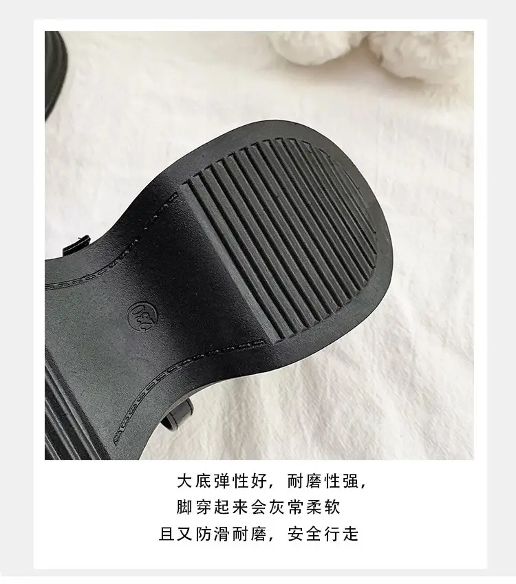 2025 Autum New Thick Heel Thick Sole Retro Preppy Style Jk Shoes Mary Jane Shoes Milk White Butterfly Small Leather Shoes for Women — feature 10