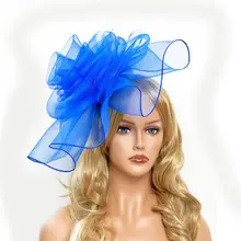 Orange Feather Hair Ornament with Net Cover for Women — feature 13