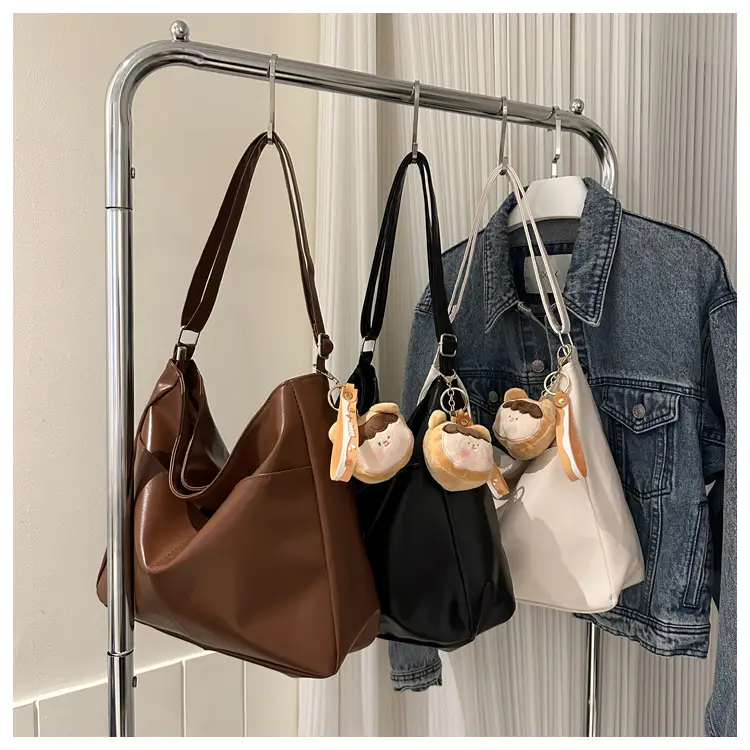 Korean Style Soft Leather Tote Bag Brown 2023 — feature 20