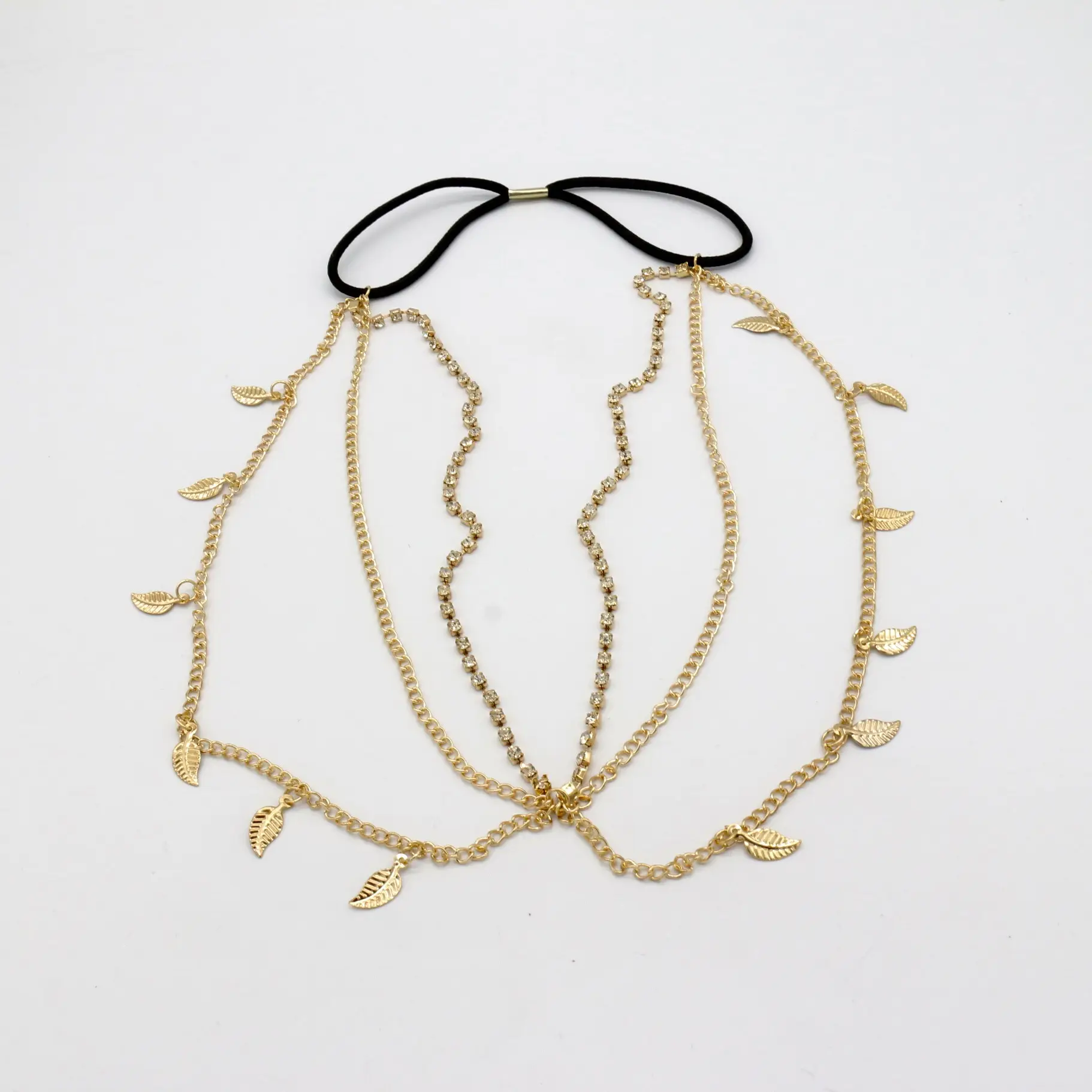 Golden Multi-Layer Tassel Hair Band for Women — feature 12