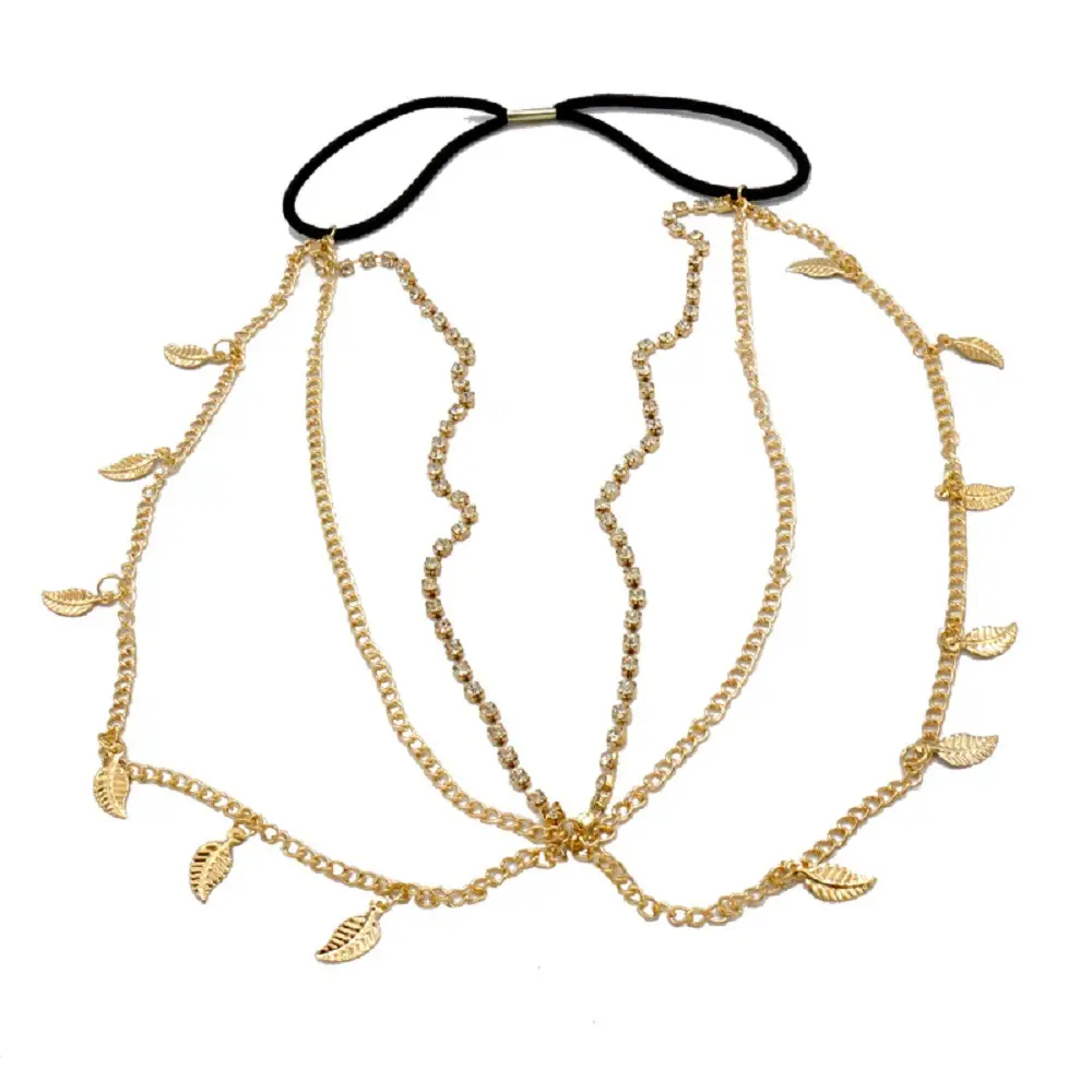 Golden Multi-Layer Tassel Hair Band for Women — feature 13