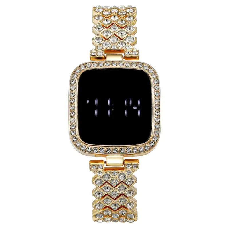 Luxury Diamond LED Touch Watch for Women