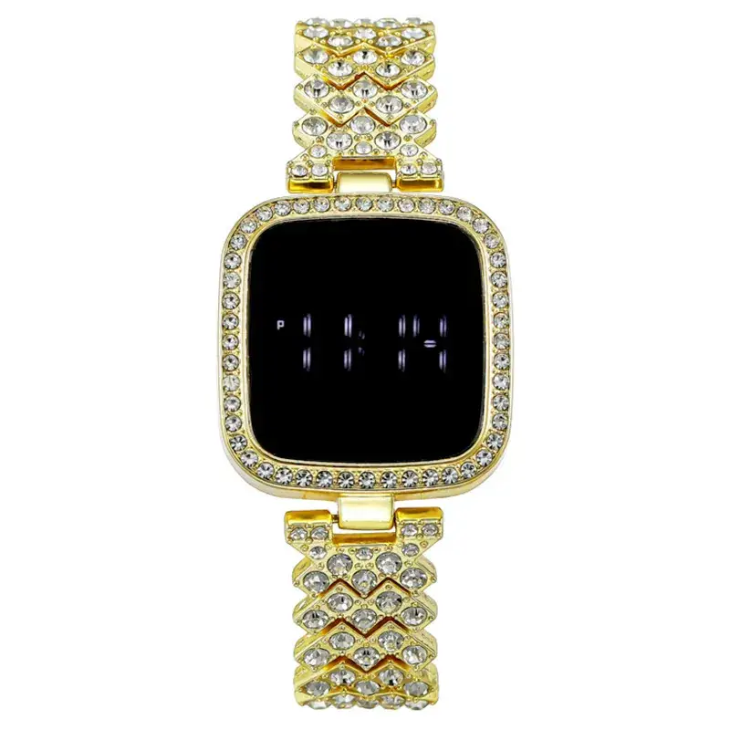 Luxury Diamond LED Touch Watch for Women