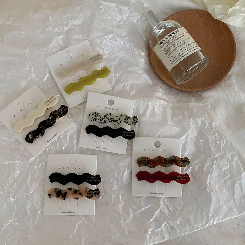 Leopard Print Acrylic Hairpins for Women — feature 4