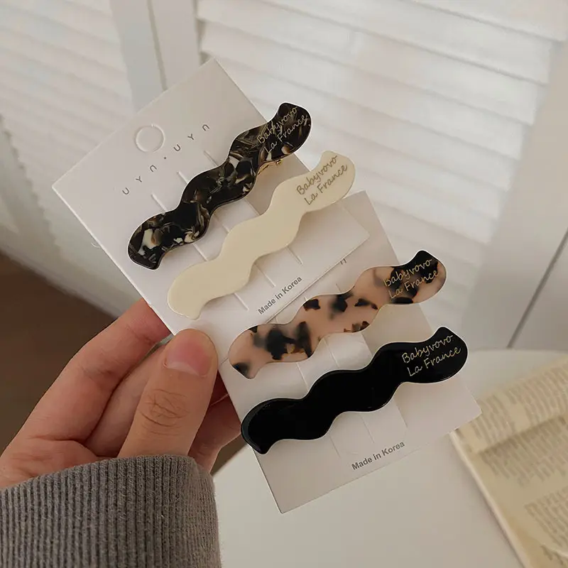 Leopard Print Acrylic Hairpins for Women — feature 8