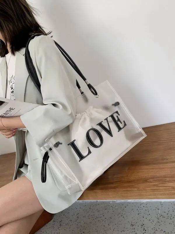 Transparent Jelly Korean Style Women's Shoulder Messenger Bag