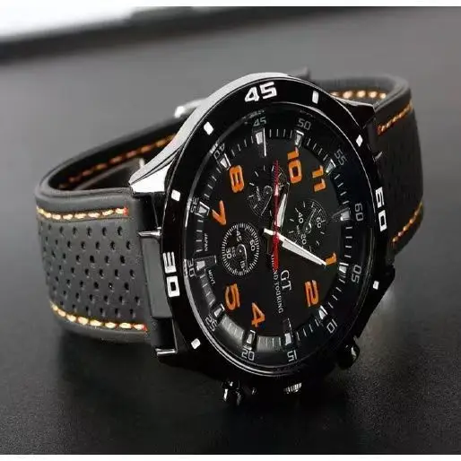 Foreign Trade Men's Stylish Watch, Casual Men's Watch, Quartz Watch, Sports Large Dial Watch, Luminous Silicone Strap — feature 10