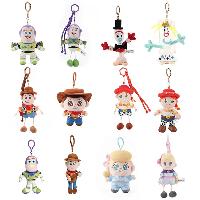 Huawang Genuine Disney Toy Story Plush Toy Pendant, Forky, Woody, Buzz Lightyear Doll