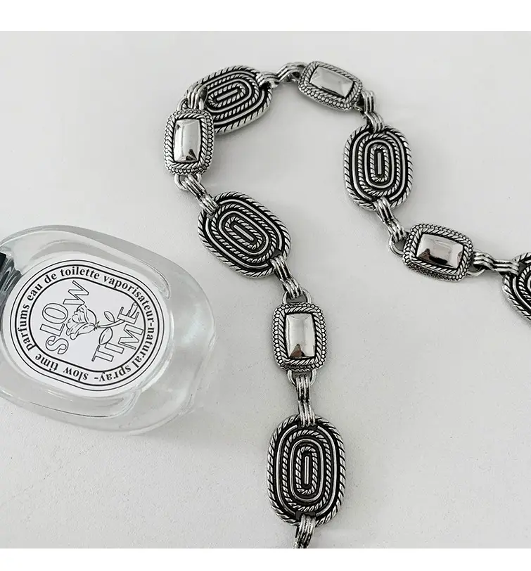 Retro Ethnic Silver Waist Chain Adjustable Belt — feature 24