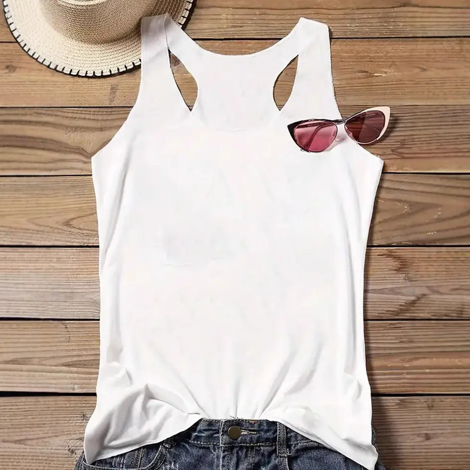 2025 Black Round Neck Sleeveless Vest for Women