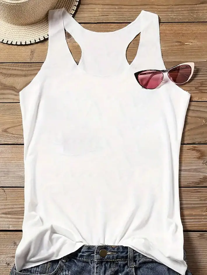 2025 Black Round Neck Sleeveless Vest for Women