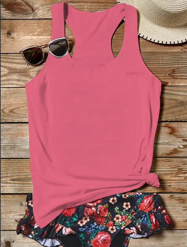 2025 Black Round Neck Sleeveless Vest for Women