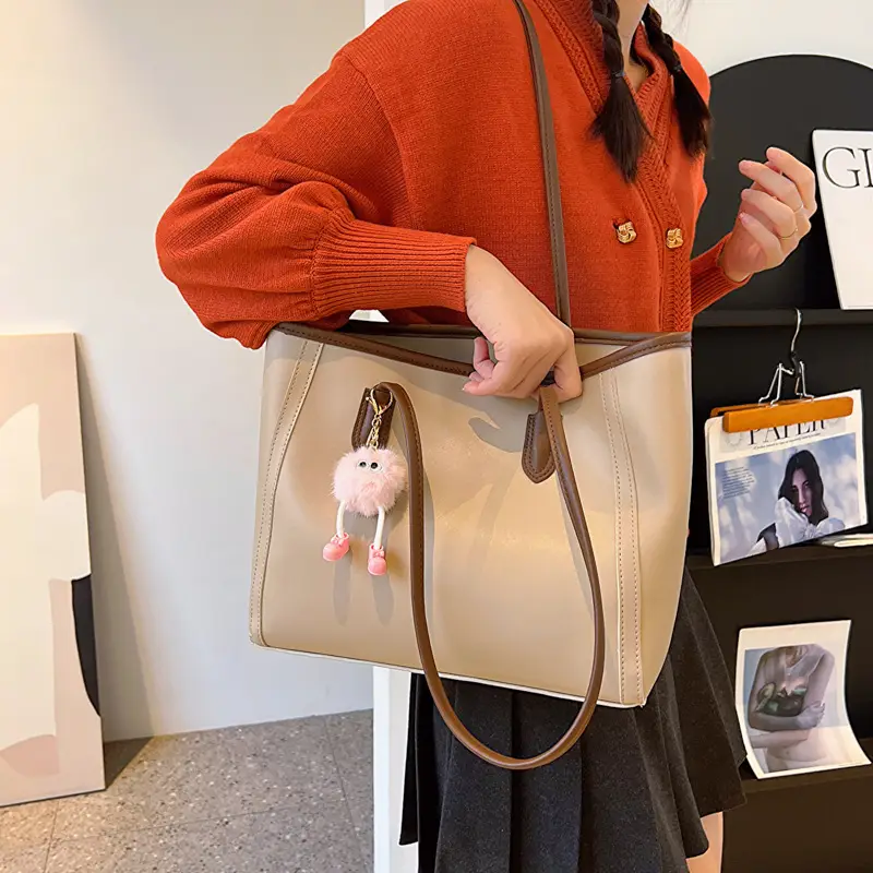 Women Korean Style Black Retro Tote Bag 2023 - Image 4