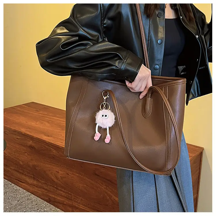 Women Korean Style Black Retro Tote Bag 2023 — feature 10