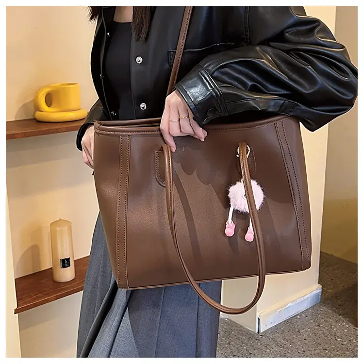 Women Korean Style Black Retro Tote Bag 2023 — feature 11