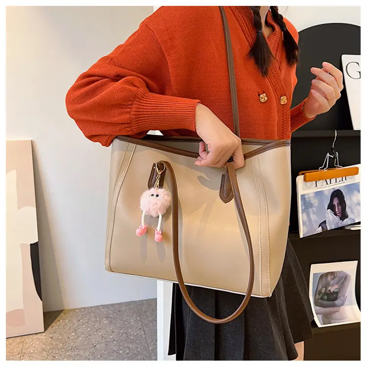 Women Korean Style Black Retro Tote Bag 2023 — feature 16