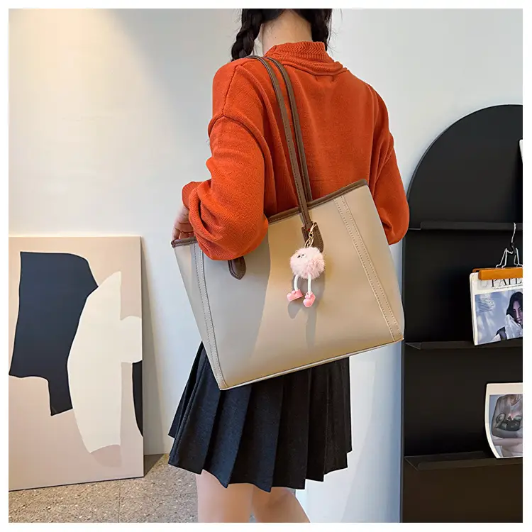 Women Korean Style Black Retro Tote Bag 2023 — feature 17