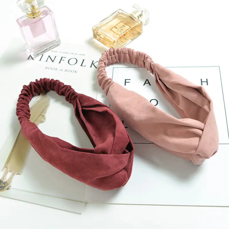 Knitted Green Elastic Headband for Women - Image 54