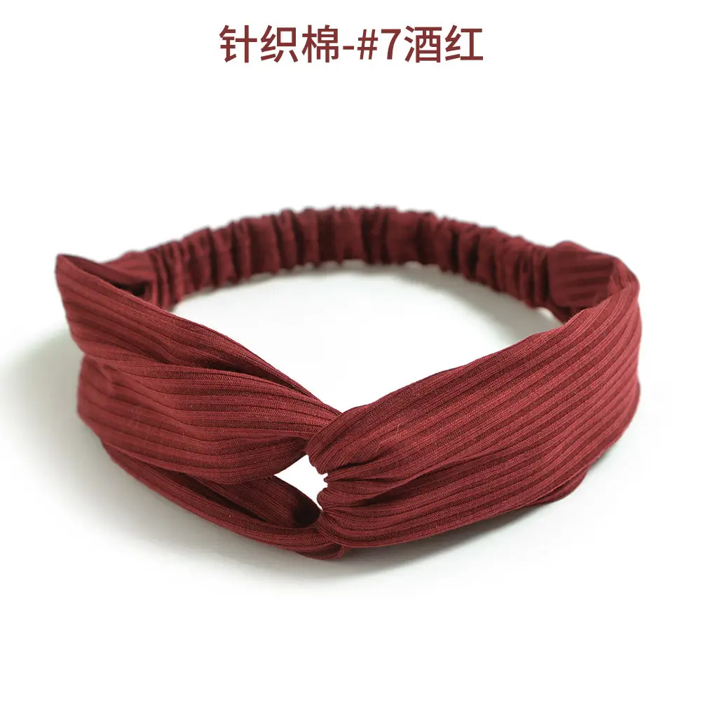 Knitted Green Elastic Headband for Women - Image 30