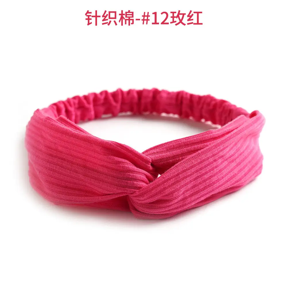 Knitted Green Elastic Headband for Women - Image 35