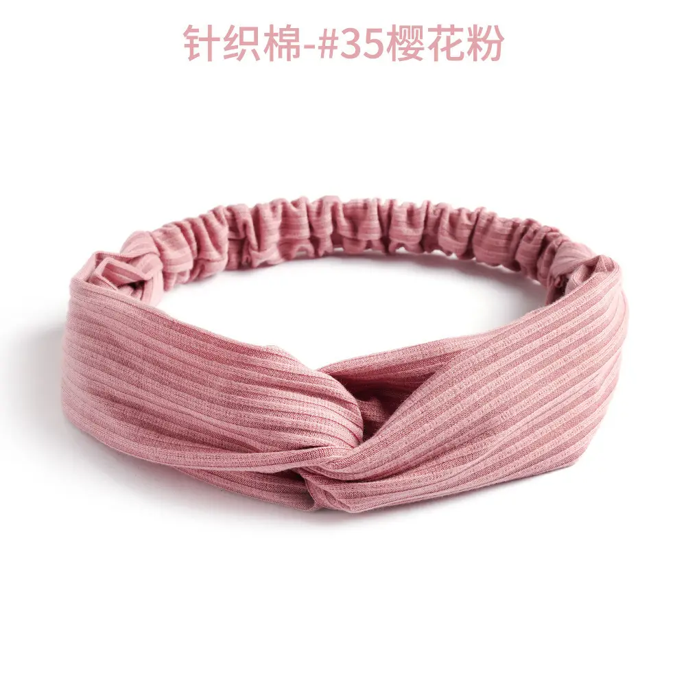 Knitted Green Elastic Headband for Women - Image 50