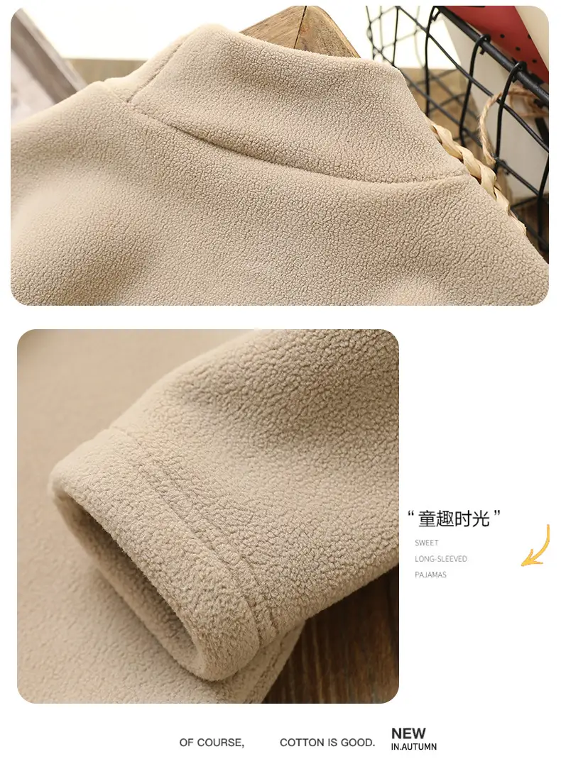 Boys Fleece Lined Half-Turtleneck Cream 2025 — feature 14