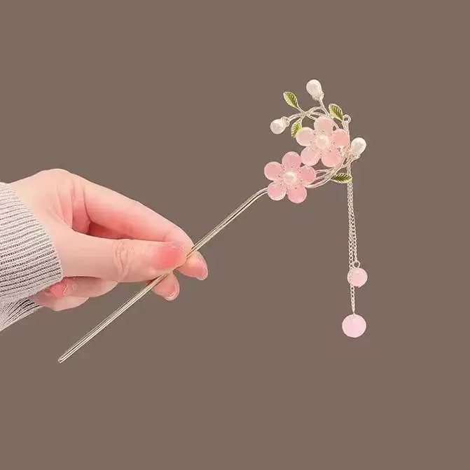 Ancient Flower Hairpin with Tassel & Chopsticks Set — feature 3